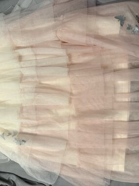 Women's Maxi Tulle Skirt in Blush Pink